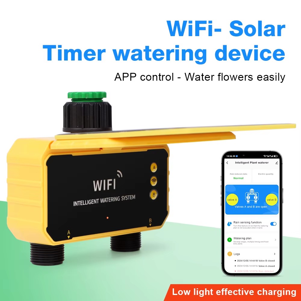 Smart Garden Products - 1/2 Outlets WIFI Solar Irrigation Timing