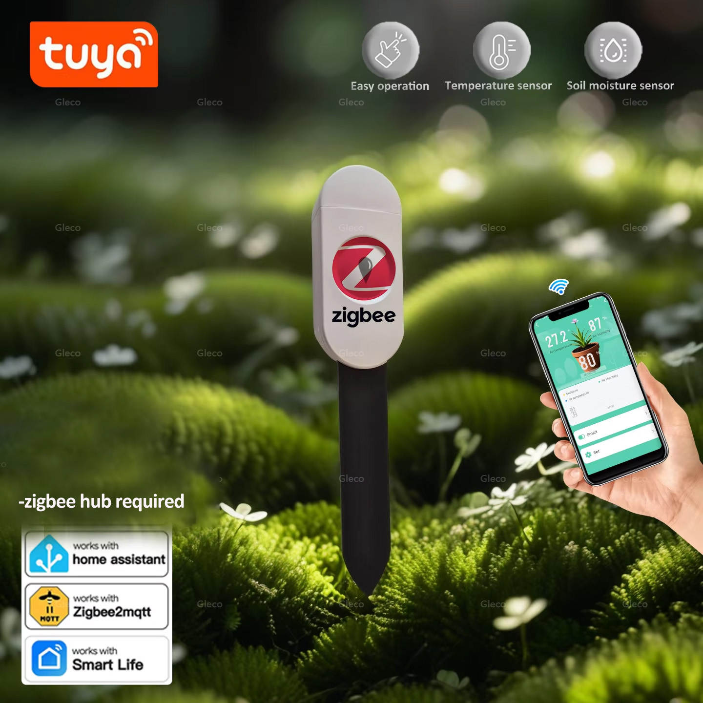 Smart Garden Products - Tuya Smart Life Zigbee Soil Moisture