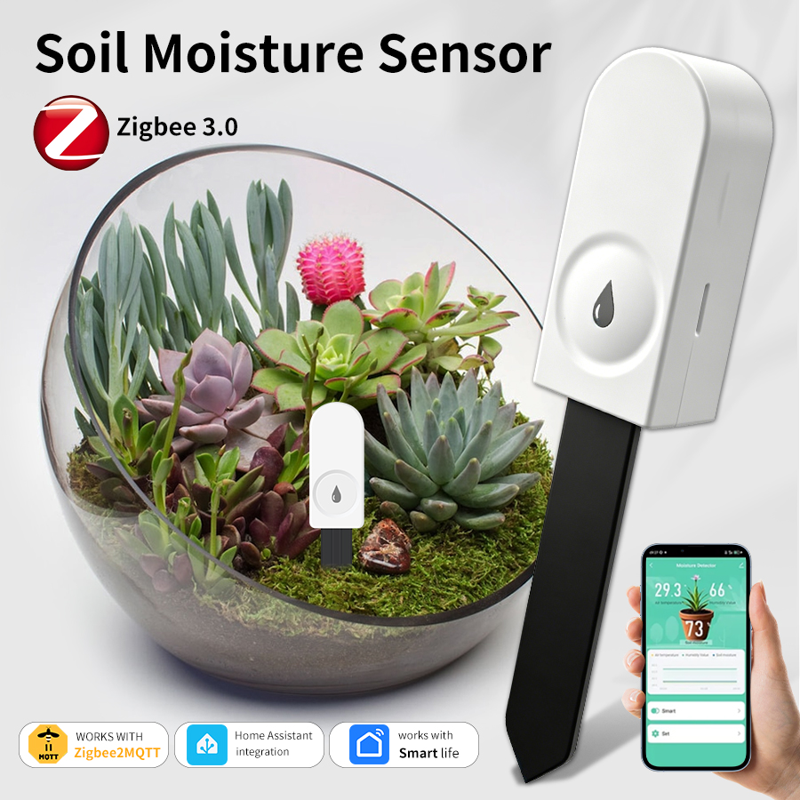 Smart ZigBee Soil Moisture Sen - Smart Garden Products 评论和价格