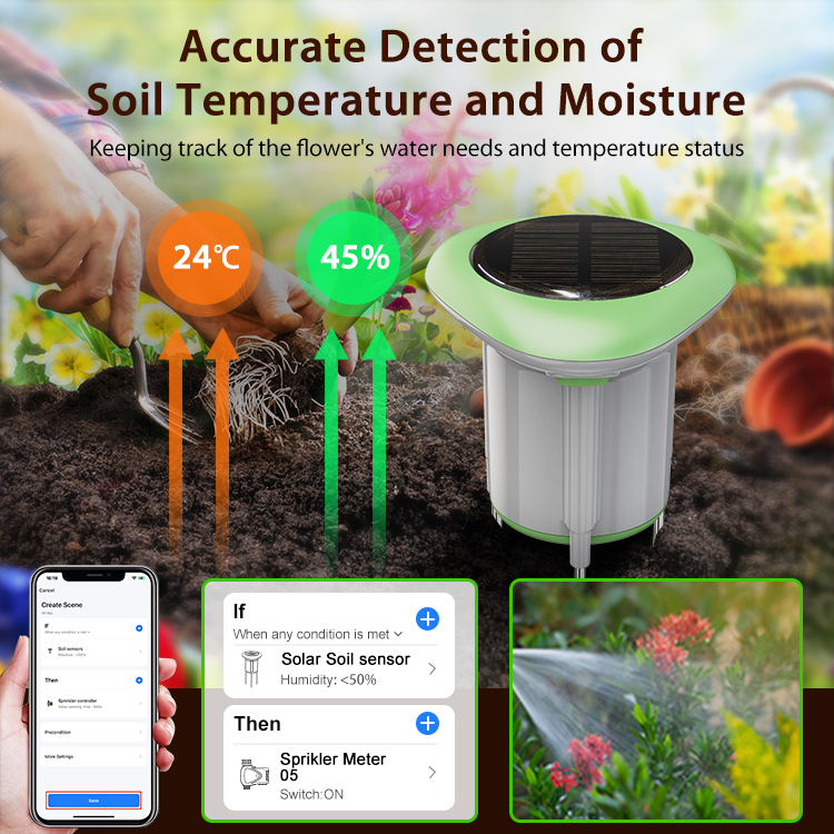 Solar Soil Sensor Tuya Smart A - Smart Garden Products 评论和价格