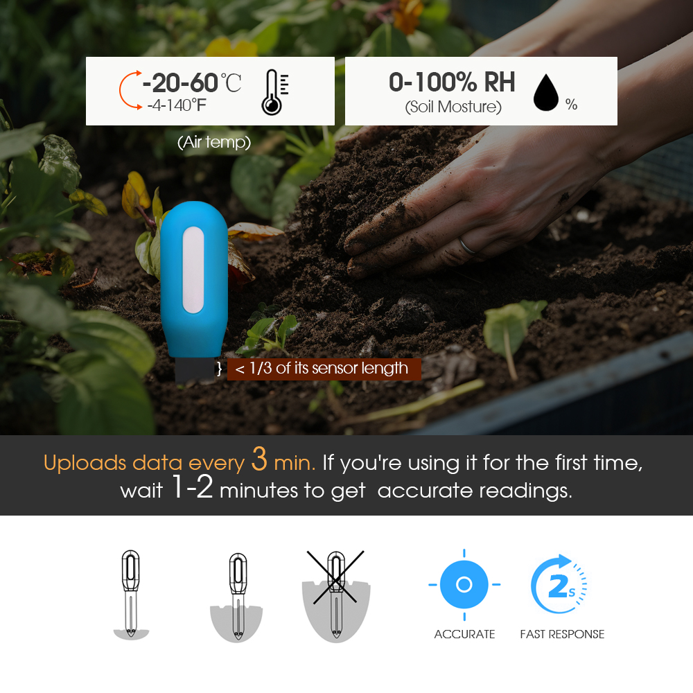 Smart Zigbee Soil Sensor for H - Smart Garden Home 评论和价格