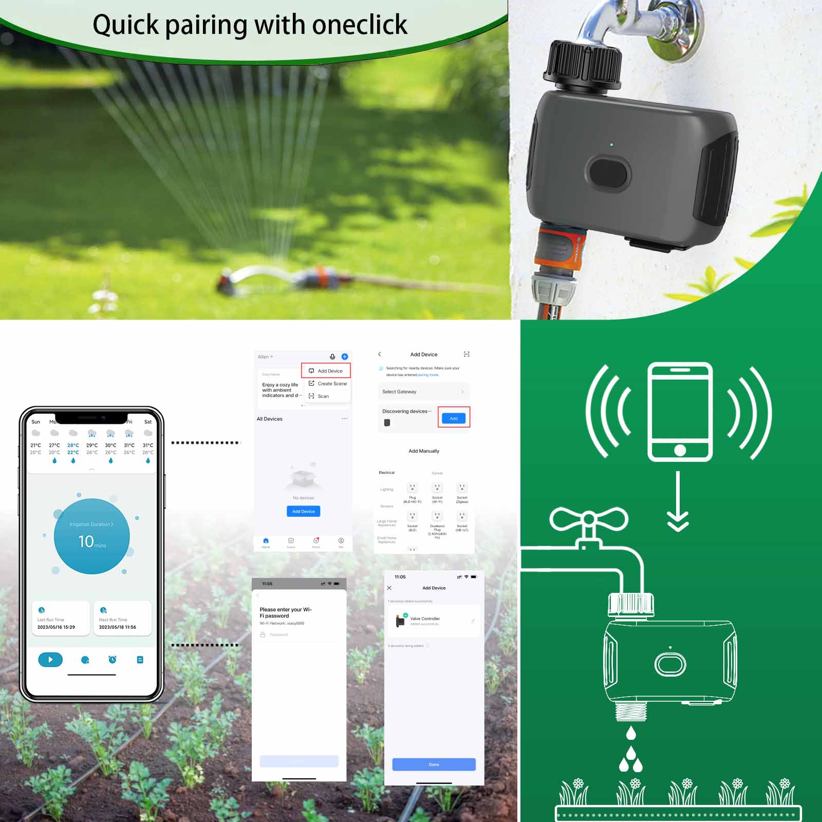 INSOMA automatic plant irrigat - Smart Garden Kitchen 评论和价格